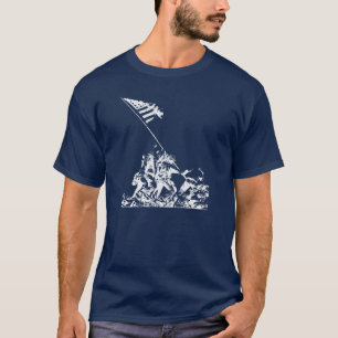 T-shirt Augmenter de drapeau d'Iwo Jima de 2ÈME GUERRE