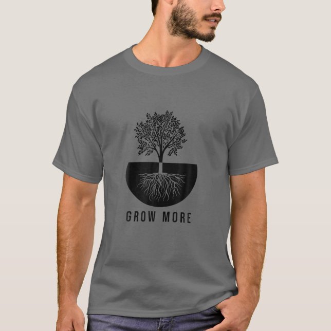 T-shirt Augmenter le jardinage Plante (Devant)