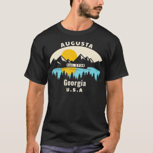 T-shirt Augusta Georgia Souvenir Mountain Sunset River