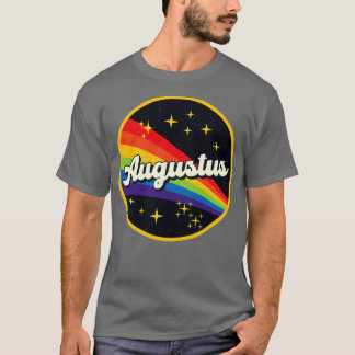 T-shirt Augustus Arc En Ciel Dans L'Espace Style Vintage