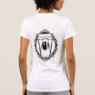 T-shirt Aujourd'hui est la journée du café et des ongles