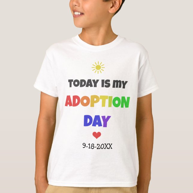 T-shirt Aujourd'hui est ma chemise datée lumineuse de jour (Devant)