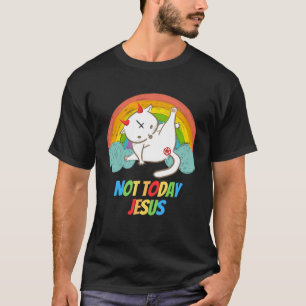 T-shirt Aujourd'hui pas Jésus Diable Adoration Satanique H