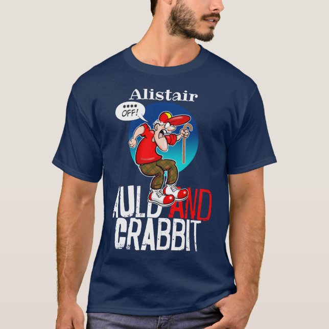 T-shirt Auld et Crabbit (Vieux et Crabby) (Devant)