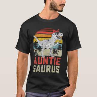 T-shirt Auntiesaurus T Rex Dinosaur Auntie Saurus Famille 