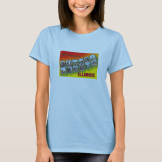 T-SHIRT Aurora Illinois IL GRANDE LETTRE CARTE POS