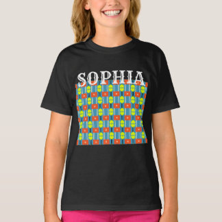 T-Shirt aus Baumwolle mit Kreuzknopfanschluss