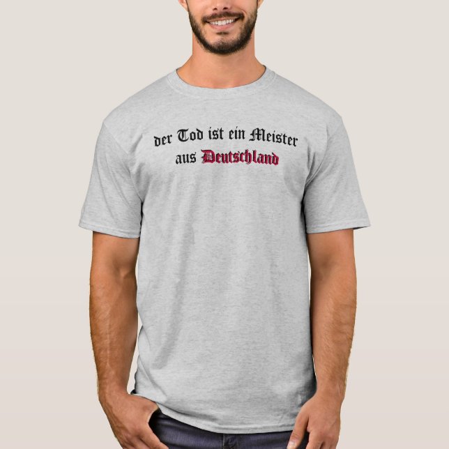 T-shirt aus Deutschland de Meister d'ein d'IST de Tod de (Devant)