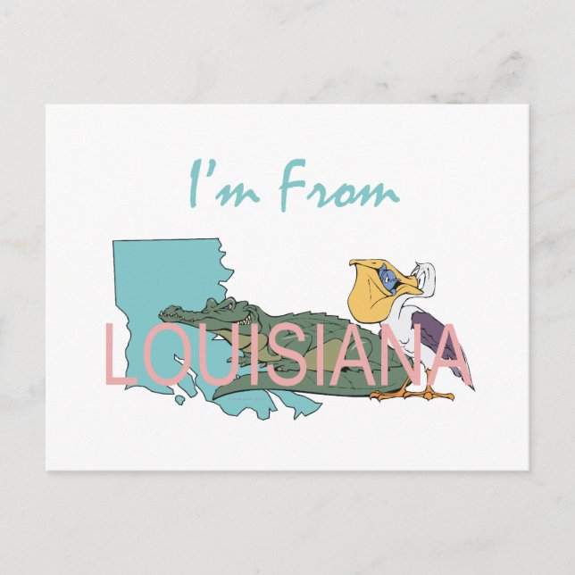 T-SHIRT aus Louisiana Postkarte (Vorderseite)