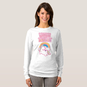 T-shirt Aussi Heureux Qu'Une Unicorne Mange Du Gâteau Sur