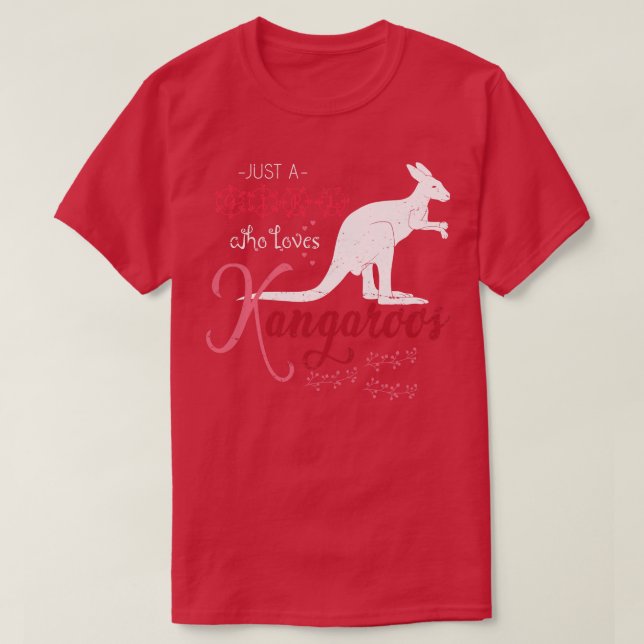 T-shirt Aussie Animal Gift Girl Kangaroo (Design devant)