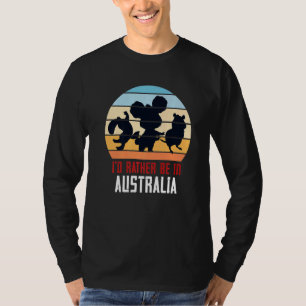 T-shirt Aussie Animal Id Plutôt Être En Australie