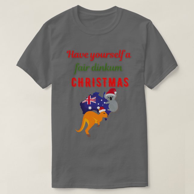 T-shirt Aussie Christmas (Design devant)