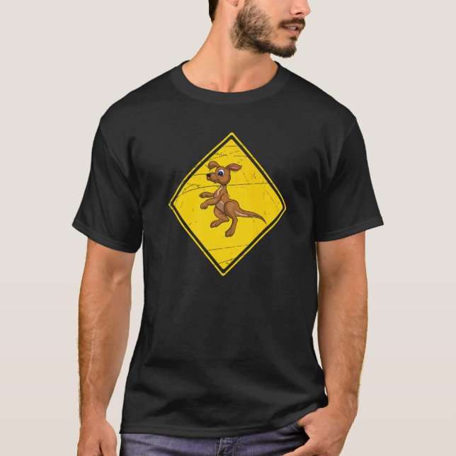 T-shirt Aussie Zoo animal mignon Kangaroo Zoo gardien Aust (Devant)
