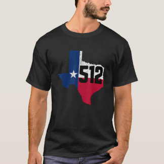 T-shirt Austin Area Code 512 Texas Téléphone Numéro Cadeau