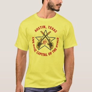 T-shirt Austin, capital de musique en direct du Texas du