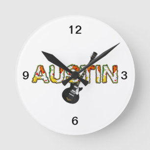 T-SHIRT Austin Runde Wanduhr