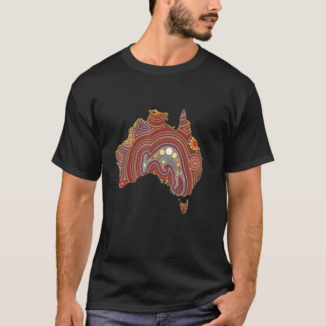 T-shirt Australian Aboriginal Indegineous Aussie (Devant)