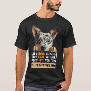 T-shirt Australian Cattle Dog - Je vous regarderai