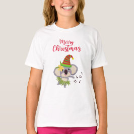 T-shirt Australian Christmas Cute Dancing Koala Design