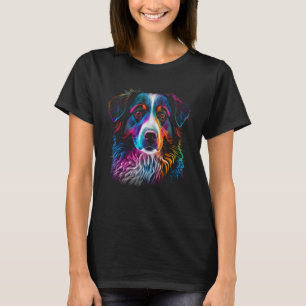 T-shirt Australian Shepherd Colorée Chien Maman Papa Femme