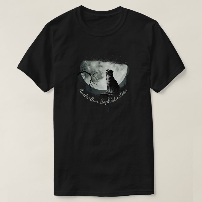 T-shirt Australian Shepherd Sophistication (Design devant)