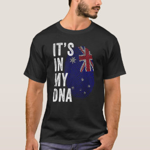 T-shirt Australie C'est dans mon ADN mignon Fingerpri aust