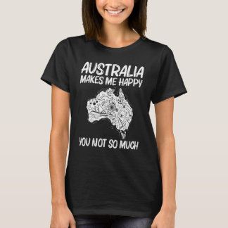 T-shirt Australie Cool Pour Hommes Femmes Terre Sous Conti