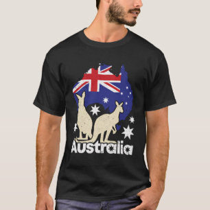 T-shirt Australie Drapeau Australie Jour Australien Kangar
