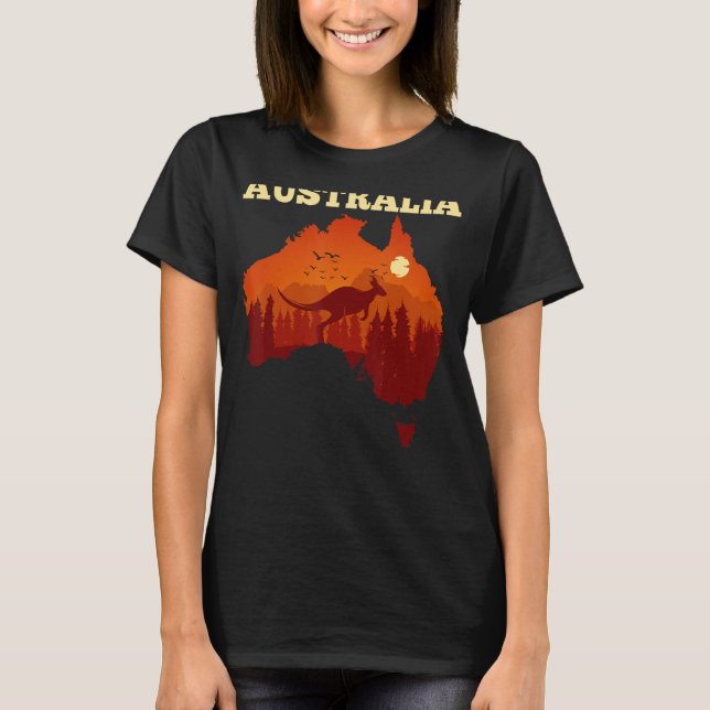 T-shirt Australie Jour Australien Drapeau Patriotique (Devant)