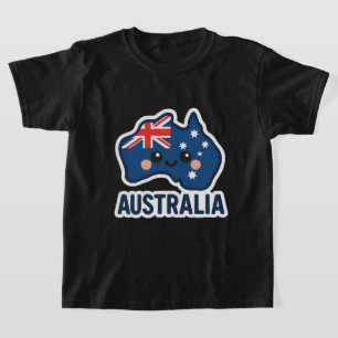 T-shirt Australie Kawaii Fusion - Bold & Adorable