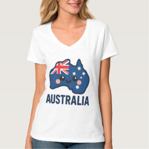 T-shirt Australie Kawaii Fusion - Bold & Adorable