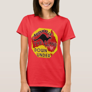 T-shirt Australie : La carte des terres abandonnées par K