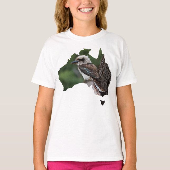 T-shirt Australie : Les rires de Kookaburra dans un arbre (Devant)