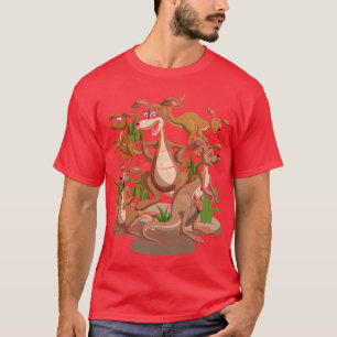 T-shirt Australie Marsupi Outback Zoo animal mou Kangar