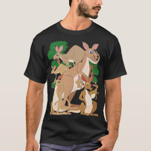 T-shirt Australie Outback Marsupial Animal Kangaroo