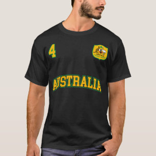 T-shirt Australie Team Sports Numéro 4 Football Australian