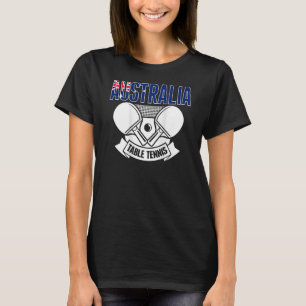 T-shirt Australie Tennis de table soutien Ping australien