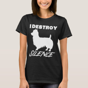 T-shirt Australien Terrier Gif Je Détruis Le Silence