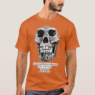 T-shirt Australopithecus afarensis black bg 