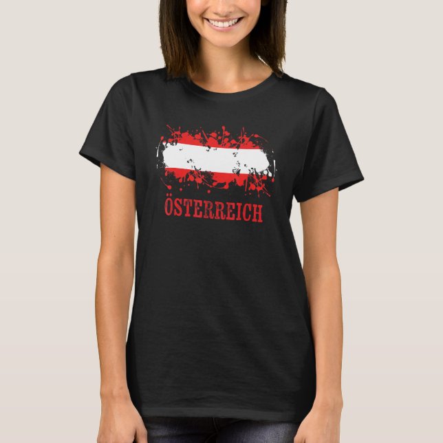 T-shirt Austrian enthusiasts for Österreich and Austria (Devant)