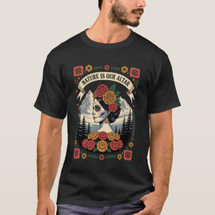 T-shirt Autel de la nature Catrina mexicano-américaine Dia