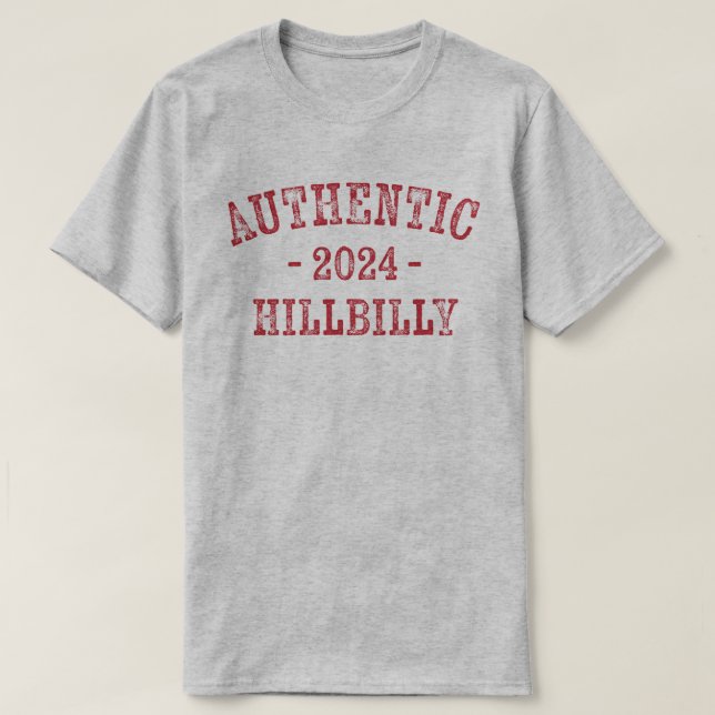 T-SHIRT AUTHENTIQUE HILLBILLY 2024 (Design devant)