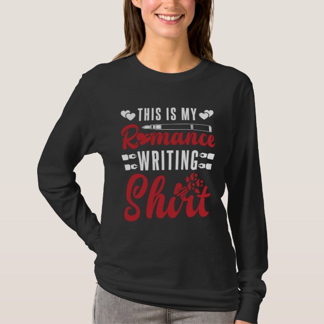 T-shirt Author Lifestyle This is Romance Writing Writers N (Devant)