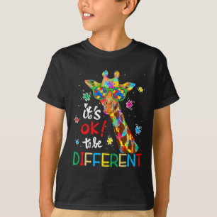 T-shirt Autism Aware Acceptance Women Kid Its Ok To Be