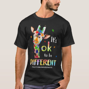 T-shirt Autism Aware Acceptance Women Kid Its Ok To Be