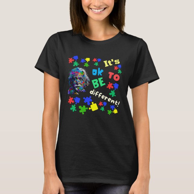 T-shirt Autism Awareness Acceptance Science Ok To Be Diffe (Devant)