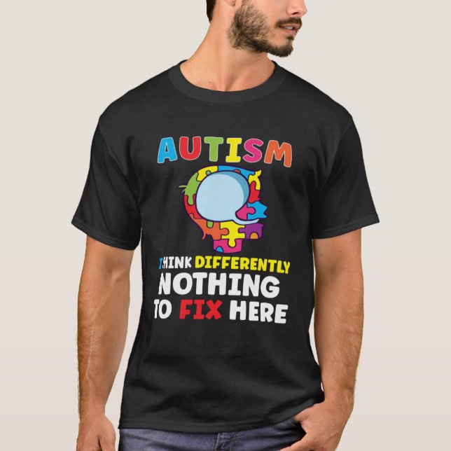 T-shirt Autism Awareness Autism Disease Autistic (Devant)