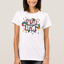 Autism Awareness Floral Puzzle Piece Dignity Inclu