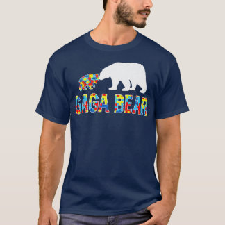 T-shirt Autism Awareness Gaga Bear Support Autistic Premiu